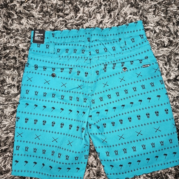 NWT Hurley walk shorts turbo green youth boys size 10 stretch twill turbo green - Picture 4 of 5